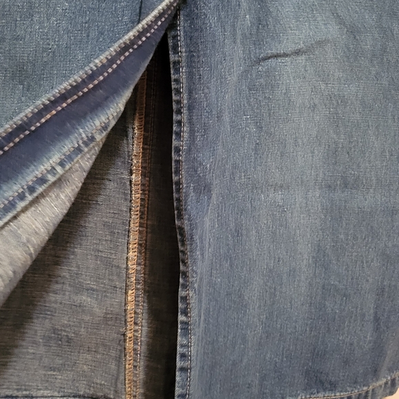 Old Navy Blue Denim Maxi Skirt Size 6 - Picture 3 of 10